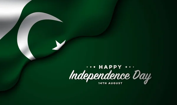 Projekt Tła Dnia Niepodległości Pakistanu — Wektor stockowy