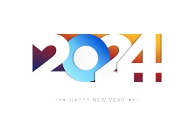 2024 Happy New Year Background Design.