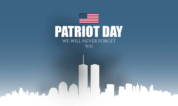 Patriot Day Background Design — Stock vektor