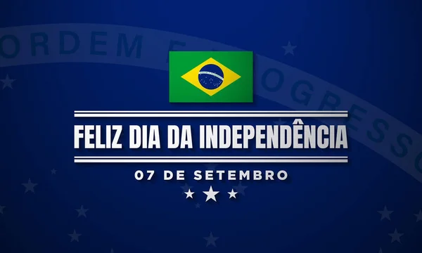 Brazil Independence Day Background Design — Vetor de Stock