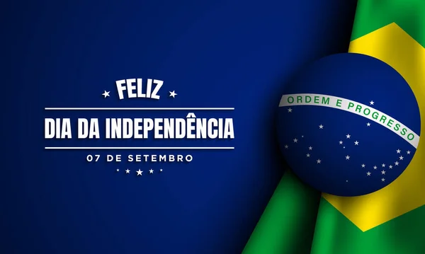 Brazil Independence Day Background Design — 스톡 벡터