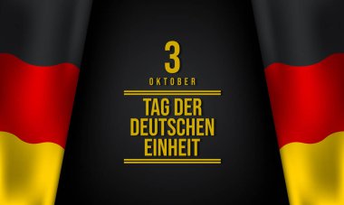 Alman Birleşme Günü Arkaplan Tasarımı. 