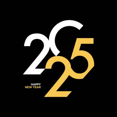 2025 Mutlu Yıllar Metin Tasarımı.