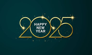 Mutlu yıllar 2025 arkaplan tasarımı. 