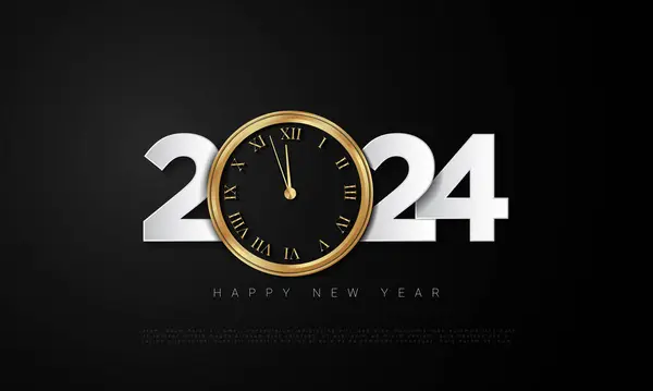 2024 Happy New Year Background Design Stockillustration