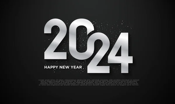 2024 Happy New Year Background Design Stockvektor