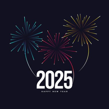 2025 Mutlu Yıllar Geçmiş Tasarımı.