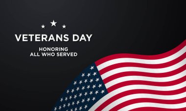 Veterans Day Background Design. clipart