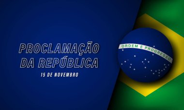 Brezilya Cumhuriyet Günü Arkaplan Tasarımı.