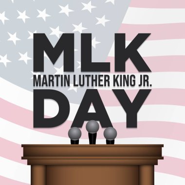 MLK Günü Arkaplan Tasarımı.