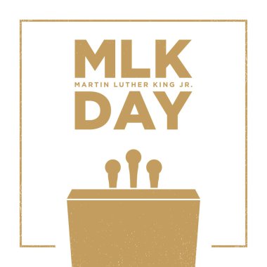 MLK Günü Arkaplan Tasarımı. 