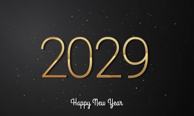 2029 Mutlu Yıllar Geçmiş Tasarımı.