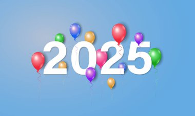 2025 Mutlu Yıllar Geçmiş Tasarımı.