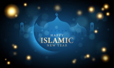 İslami yılbaşı tebrik kartı.
