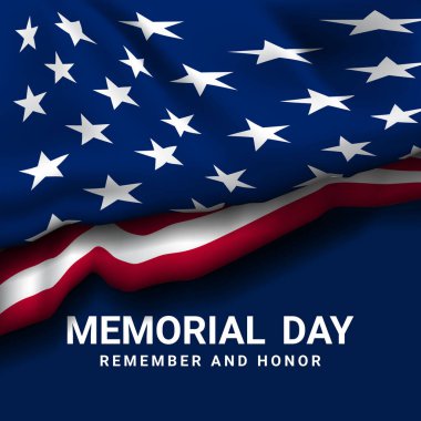 Anma Günü tebrik kartı ya da poster tasarımı. Vektör İllüstrasyonu.