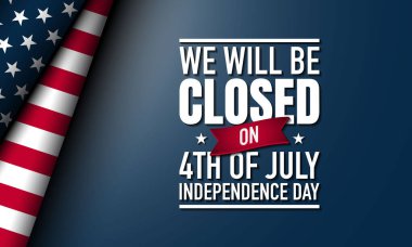 Amerika Birleşik Devletleri Bağımsızlık Günü Arka plan Tasarımı. 4 Temmuz Bağımsızlık Günü Tasarım Şablonu için kapalıyız.. 