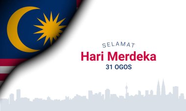 Malezya Bağımsızlık Günü Arkaplan Tasarımı. Tercümesi: 
