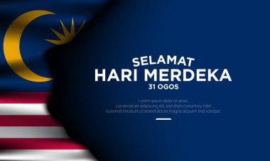 Malezya Bağımsızlık Günü Arkaplan Tasarımı. Tercümesi: 