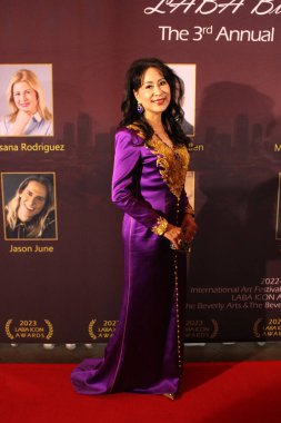 Los Angeles, CA - 22 Eylül 2023: Kırmızı halı geldi Los Angeles Beverly Arts (LABA) Icon Ödülleri Four Seasons Hotel 'de düzenlendi.