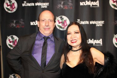 Santa Ana, CA 31 Ekim 2023: Örümcek Bebek 'in prömiyeri için kırmızı halı geldi. Etkinliğe korku filmi oyuncuları ve aktrisleri de dahil olmak üzere ünlüler katıldı ve Frida Sineması 'nda düzenlendi..