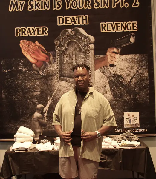 stock image Los Angeles, CA - June 9,2024: Red carpet arrivals for the play Death Prayer Revenge - My Skin is Your Sin Pt 2, held at the Barnsdale Theater in Griffith Park, California.