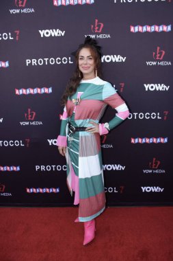 Los Angeles, CA - June 14, 2024: Red Carpet Arrivals for the Premiere of Protocol 7 clipart