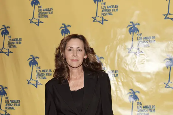 stock image Beverly Hills, CA - June 19, 2024: Red carpet arrivals for the Jewish International Film Festival and premiere of Guns and Moses, an original film, held at the Saban Theater.