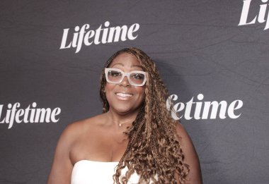 Westwood, CA - 8 Ağustos 2024: Terry McMillans 'daki Kırmızı Halı Gelenleri ve Garcelle Beauvais, Westwood' daki IPIC tiyatrosunda Yaşam Boyu Olayında Aşk Tarafından Ayartıldı.