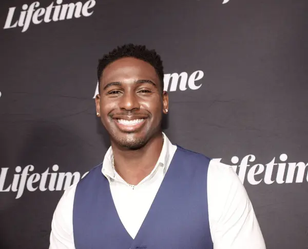 stock image Westwood, CA - August 8, 2024: Vaughn Hebron attends Garcelle Beauvais in Terry McMillans Tempted by Love on Lifetime Event, at the IPIC theater in Westwood, CA.