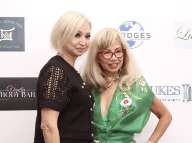 Toluca Gölü, CA - 15 Eylül 2024: Suzanne DeLaurentiis Emmy 'nin Hediye Odası' na kırmızı halı geldi, Gazileri onurlandırdı ve Emmy Ödüllerini kutladı.