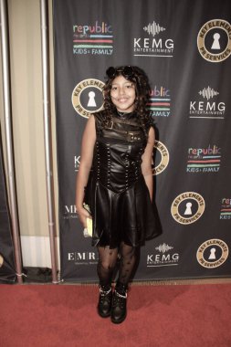 Hollywood, CA - 14 Eylül 2024: Ürkütücü Mevsim Fırlatma Partisi için Hollywood 'daki Ovation Tiyatrosu' ndaki Şairler Yolu Galerisi 'nde kırmızı halı geldi.