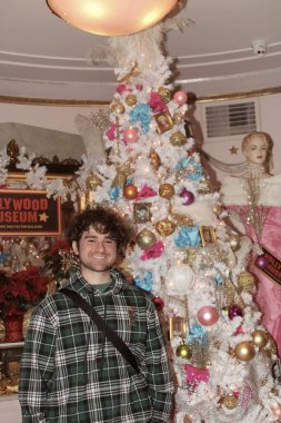 Hollywood, CA - 6 Aralık 2024: Ünlüler, aktörler ve misafirlerin katılımıyla Hollywood Müzesi 'ndeki ağaç budama etkinliği için gelenler. Etkinlikte en sevilen Noel hikayelerinin süslenmesi de yer aldı.