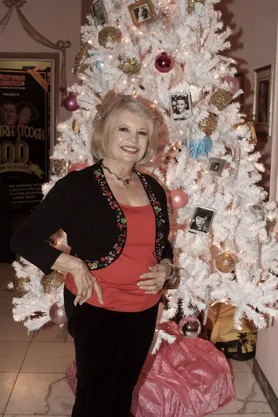 Hollywood, CA - 6 Aralık 2024: Ünlüler, aktörler ve misafirlerin katılımıyla Hollywood Müzesi 'ndeki ağaç budama etkinliği için gelenler. Etkinlikte en sevilen Noel hikayelerinin süslenmesi de yer aldı.