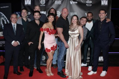 Kuzey Hollywood, CA - 19 Mart 2025: Avcı Temel Reis 'in prömiyeri için Noho West' teki Regal Tiyatrosu 'na kırmızı halı geldi.