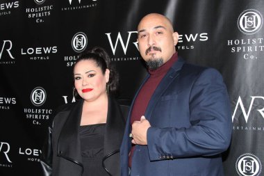 Hollywood, CA - 22 Mart 2025: Hollywood 'daki Loews Oteli' nde Las Vegas mentalisti Banachek 'in oynadığı özel etkinlik için kırmızı halı geldi..