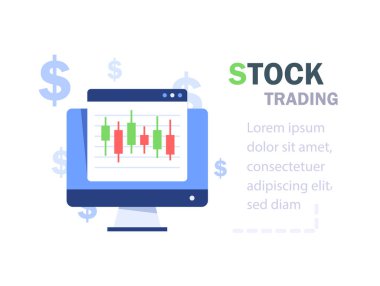 Dizüstü bilgisayarda borsa grafiği çizelgesi. Teknik analiz, şamdan şeması. Küresel borsa endeksi. Eski ticaret kavramı. Ticaret stratejisi