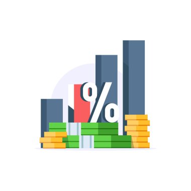 Zenginlik parası iş dünyası para birimi finansal hisse senedi, konsept veya başarı ekonomi pazarlama stratejisi kazanma