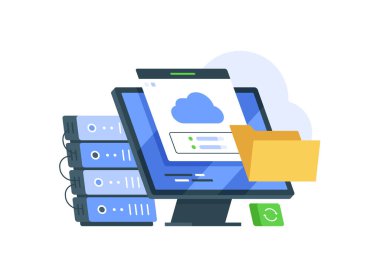 Bulut hesaplama konsepti, bulut sunucusu, aygıt veri değişimi ve dosya eşzamanlama kavramı