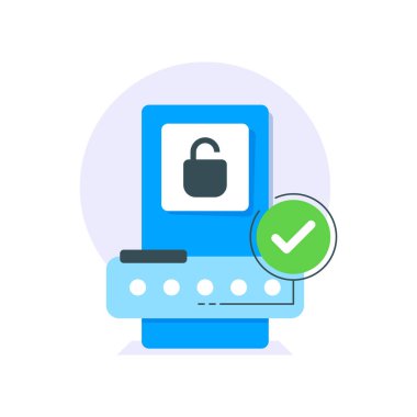 Giriş başarısı konsepti, boş durum ui, bilgi simgesi, simge