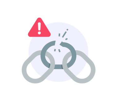 Bağlantı kesildi, zincir zinciri koptu ve ünlem işareti kavramı