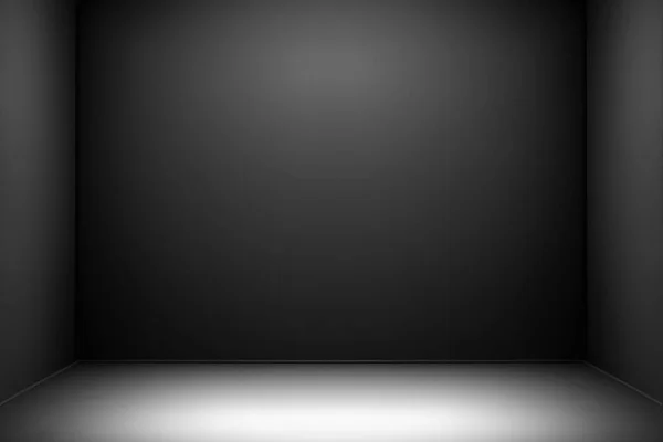 blank dark gray studio room with light gradient , interior texture for display products. wall background ,empty black backdrops,3D illustration