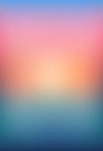 Simple Multicolor Sunset Gradient Pastel Color Background Abstract Orange Blue — Stock Vector