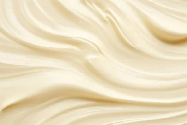 Pure Gouden Crème Textuur Gladde Romige Cosmetische Product Achtergrond Witte — Stockfoto