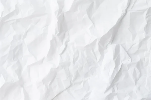 White Crumpled Paper Texture Background Parchment Paper Copy Space Contemporary — Stock Photo, Image