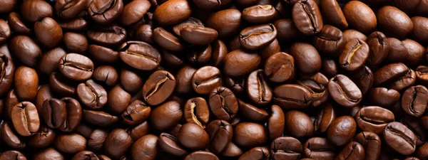 Nahaufnahme Gerösteten Kaffeebohnen Kann Als Kaffee Produkte Hintergrund Als Café — Stockfoto