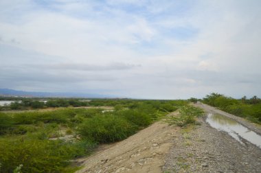 Trenin penceresinden tren istasyonuna görüş.