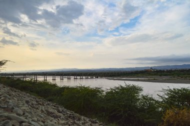 Parkta güzel bir gün batımı