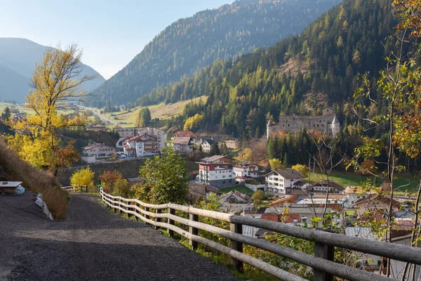 Nauders Tirol Ausztria Október 2022 Gyönyörű Kilátás Nyílik Városra Hegyről — Stock Fotó