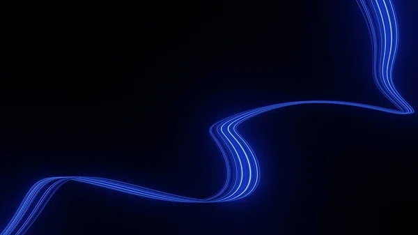 Boyutlu Hareket Çizgisi Hız Güç Işık Yolları Kıvrımlı Kirişli Yüksek — Stok fotoğraf