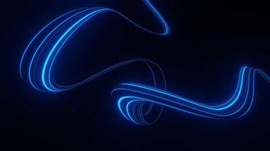 3 boyutlu hareket çizgisi hız ve güç ya da ışık yolları. Kıvrımlı kirişli yüksek hızlı ışık. 5G Teknoloji hızlı ve fütüristik geçmişi var. Soyut hareket bulanıklığı.